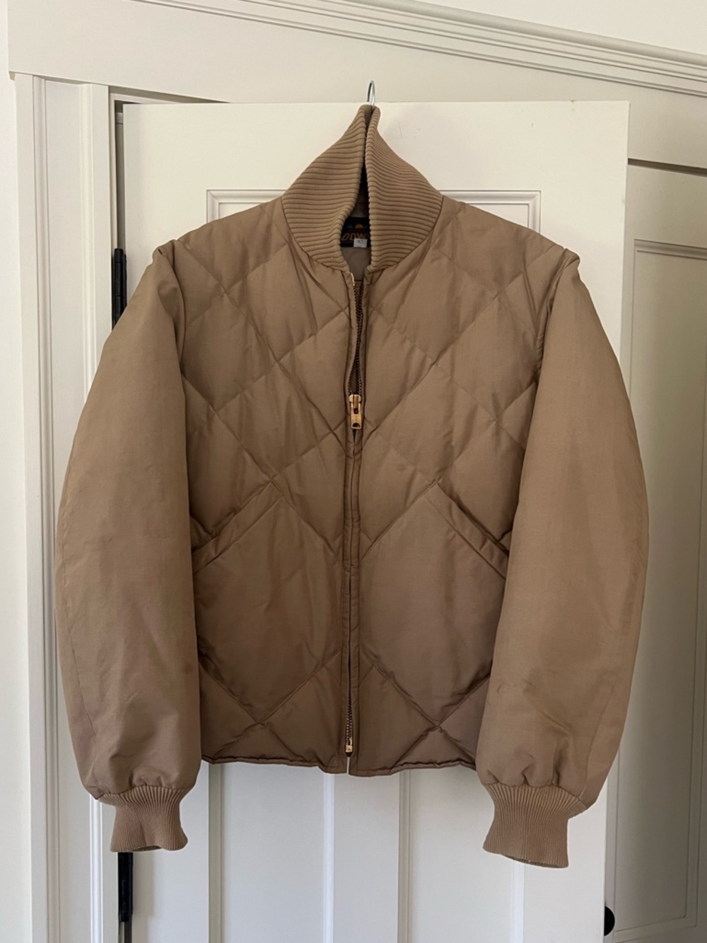 Quilted Eddie Bauer Jacket in Taupe